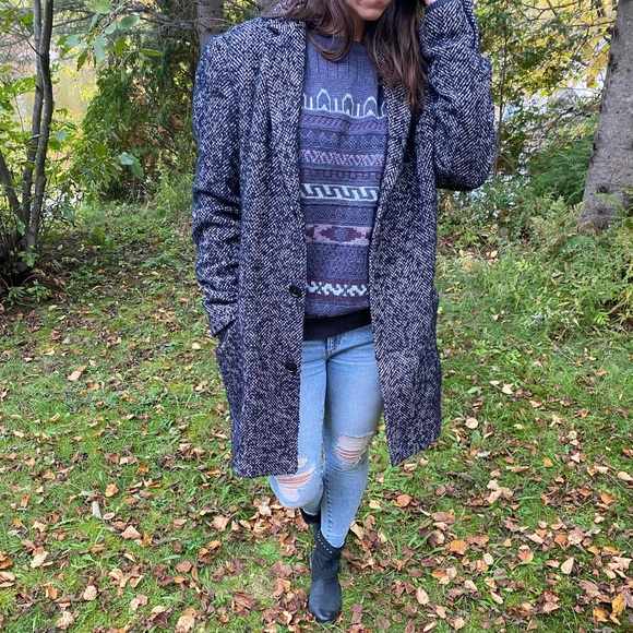 Frank & Oak rue St-Viateur fall/winter coat with button Size 42 Classic - Picture 1 of 10